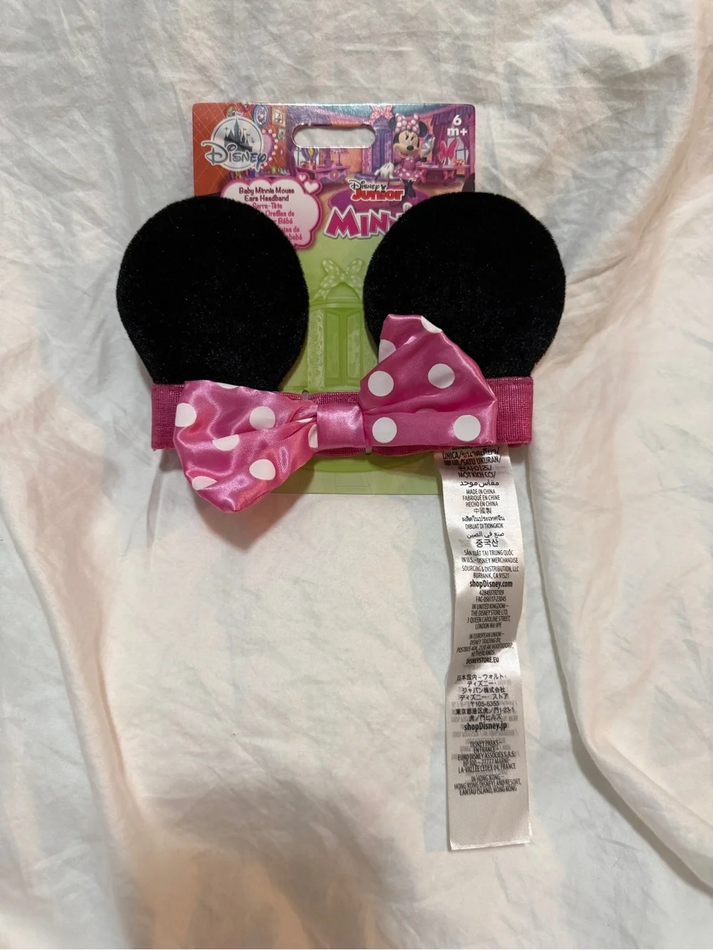 Disney Junior Baby Minnie Mouse Elastic Ears Headband